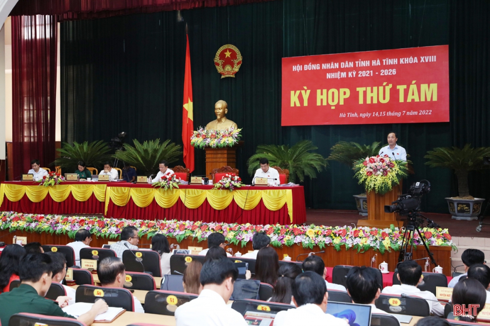 Bế mạc Kỳ họp thứ 8, HĐND tỉnh Hà Tĩnh, thông qua 15 nghị quyết quan trọng