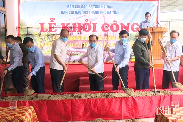 TP Hà Tĩnh xây dựng nhà văn hóa cộng đồng kết hợp tránh lũ thứ 2 tại phường Hà Huy Tập