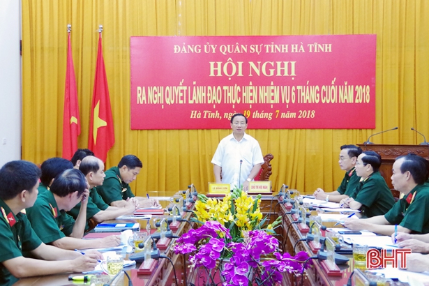 Tập trung cao cho diễn tập khu vực phòng thủ tỉnh Hà Tĩnh năm 2018