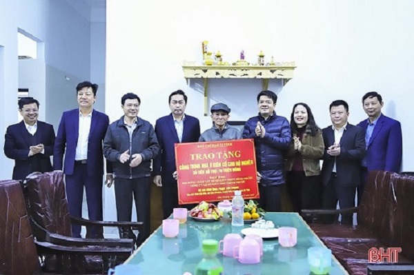 Khánh thành nhiều nhà ở cho hộ nghèo Hà Tĩnh do doanh nghiệp tại Bình Phước hỗ trợ
