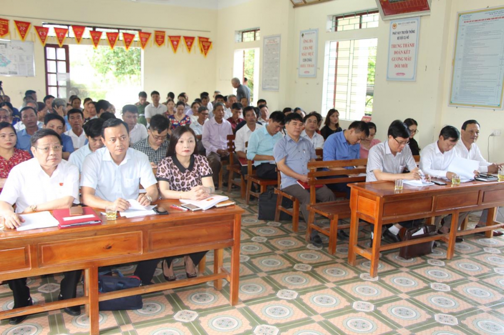 Đoàn Đại biểu HĐND tỉnh tiếp xúc cử tri huyện Vũ Quang