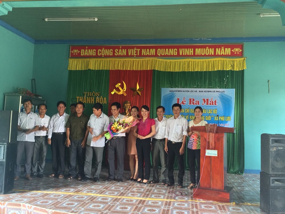 Lễ ra mắt mô hình “ Truyền thông về Bình đẳng giới và vì sự tiến bộ của phụ nữ” tại xã Phù Lưu – huyện Lộc Hà