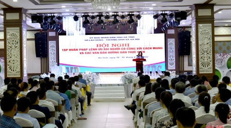 Nâng cao nghiệp vụ cho hơn 750 cán bộ thực hiện các chính sách người có công ở Hà Tĩnh